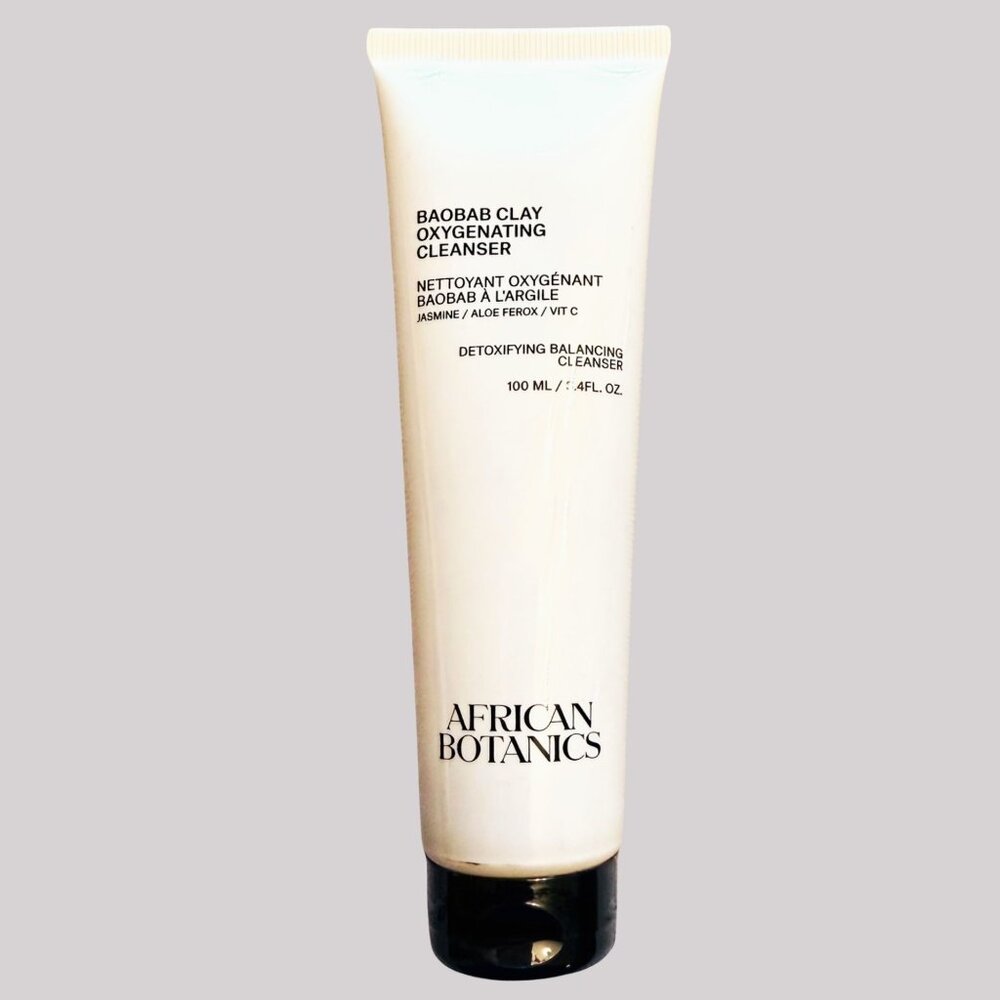 African Botanics Baobab Clay Oxygenating Cleanser 100ml Ultra Gentle Vegan